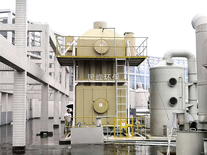 深圳某環(huán)保有限公司訂購的酸霧靜電除霧器安裝完成