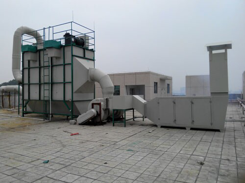 慶麟塑膠五金電器制品（東莞）有限公司噴漆廢氣處理工程案例